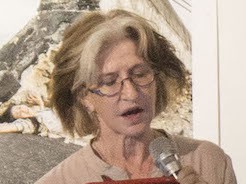 CD recites her poems at Eiko's performance